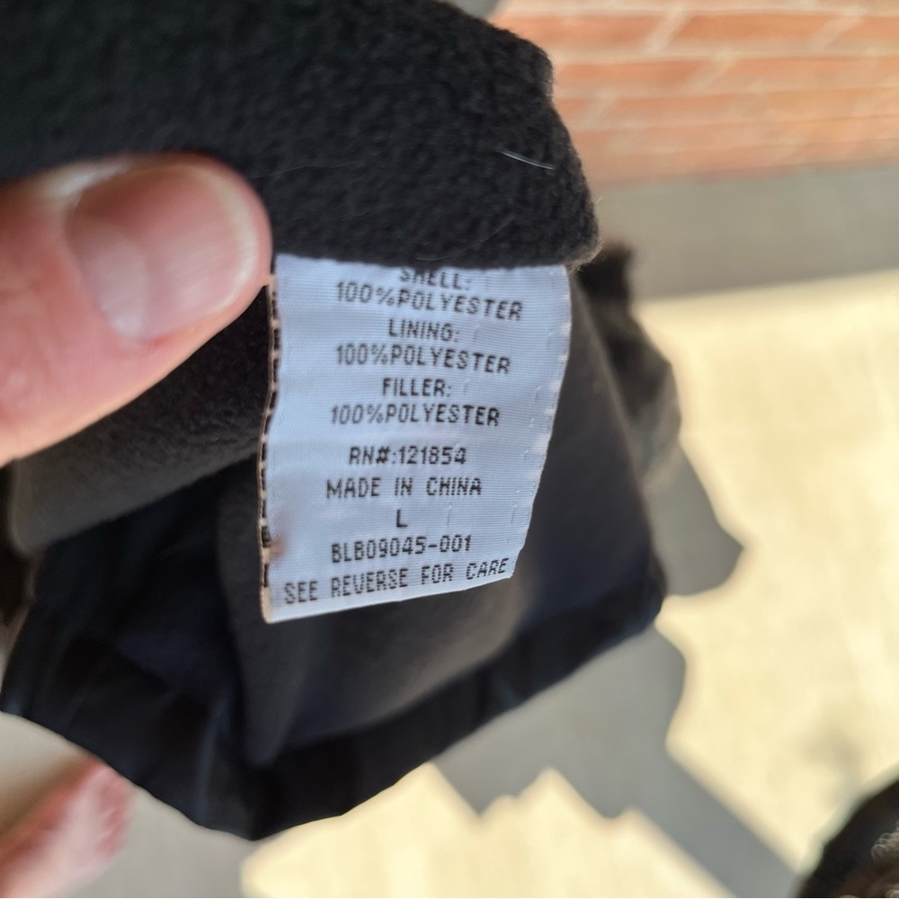 Unisex Totes black fleece lined trench coat with zip off hood. Large - Picture 12 of 15